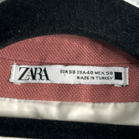 Zara dusty rose wedding pantsuit size 40 blazer 32 pant - Picture 10 of 16